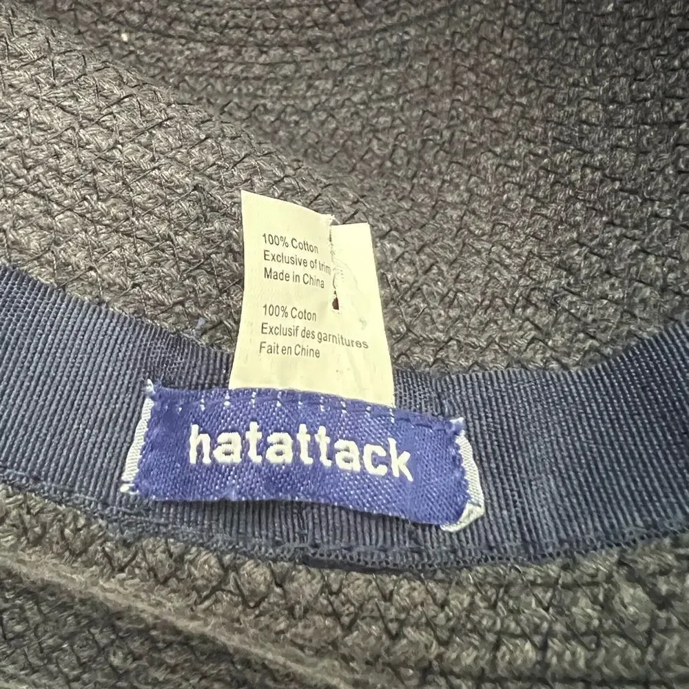 Hat Attack Navy Woven Cotton Hat